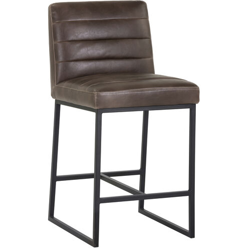 Spyros 37 inch Havana Dark Brown Counter Stool